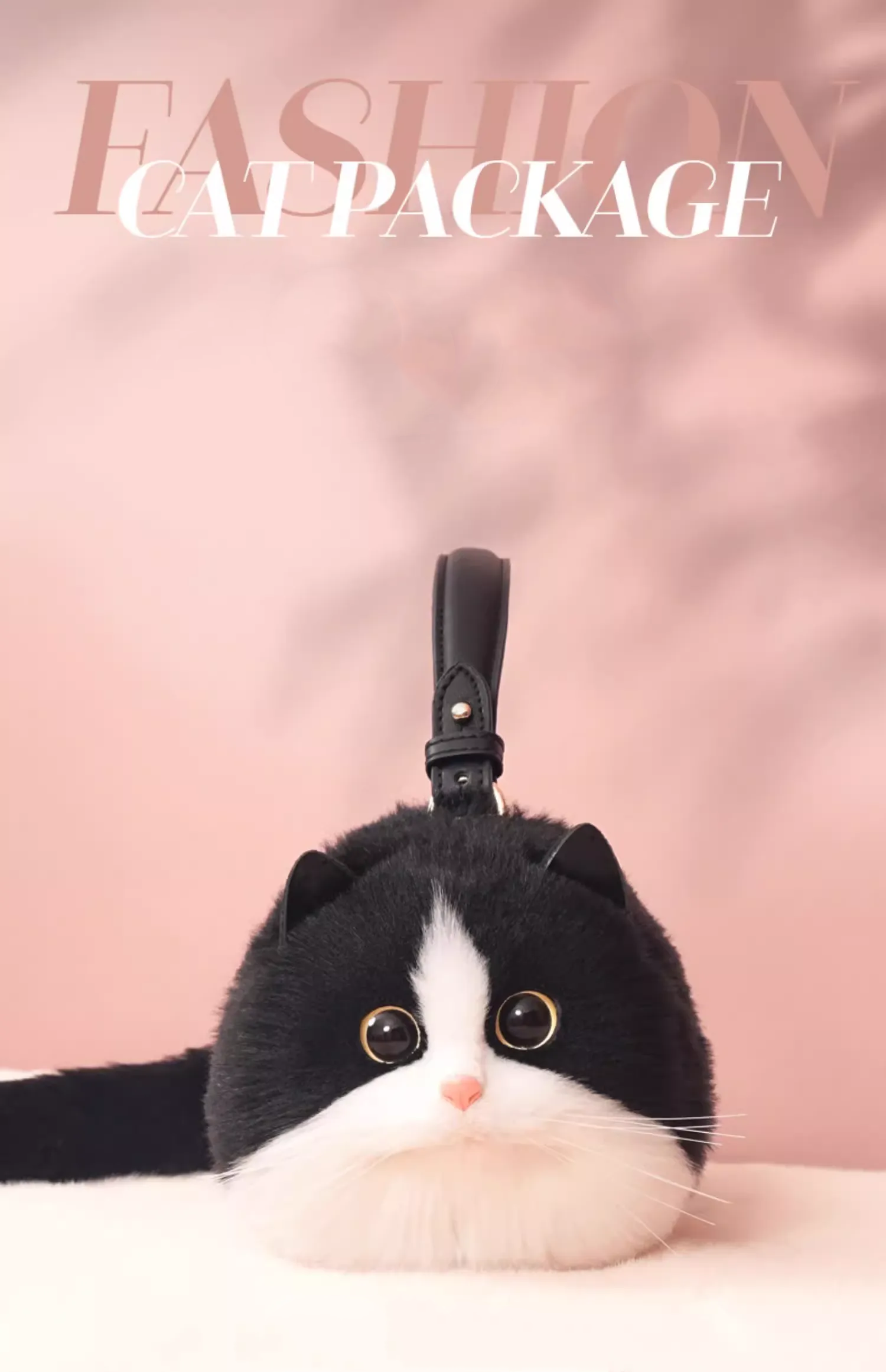 Black and White Cat Purse - Image 3