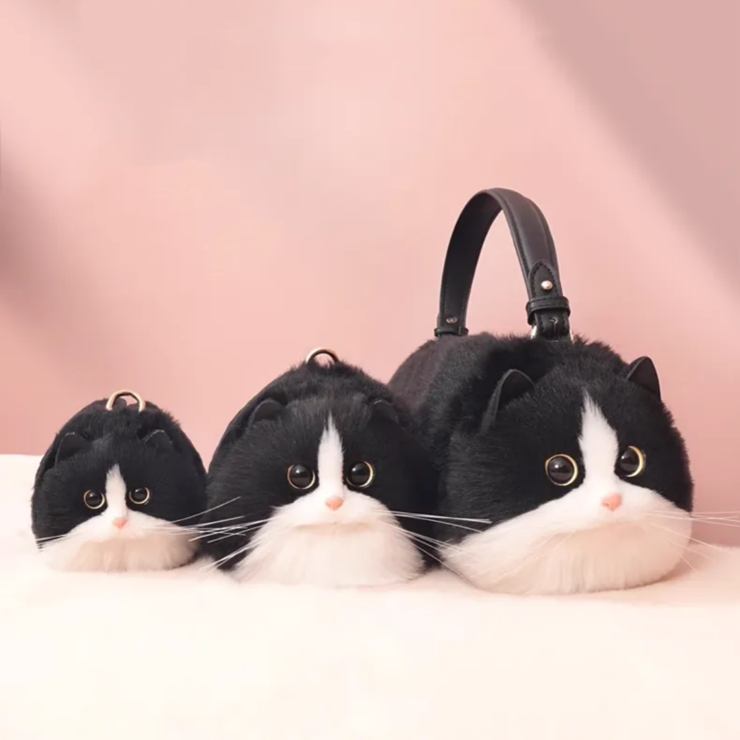 Black and White Cat Purse - Image 2