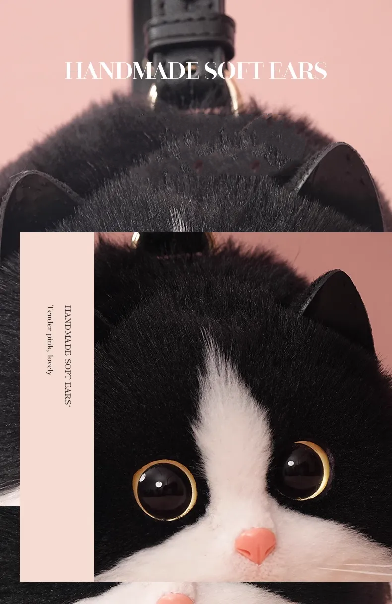 Black and White Cat Purse - Image 5