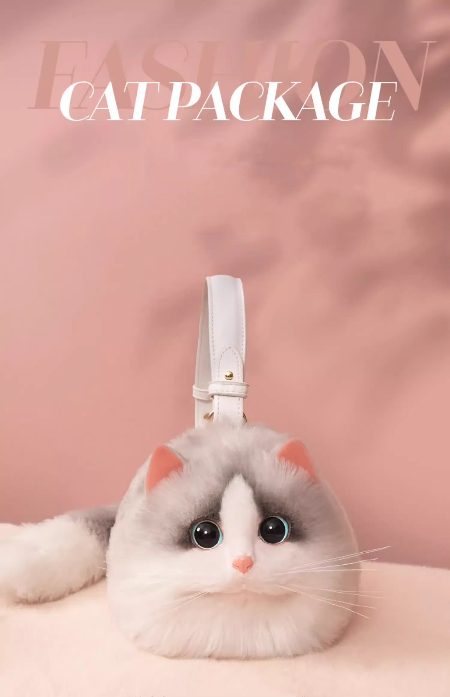Shaded Silver Kitty Handbag - Image 3