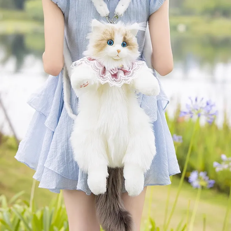 Furry Ragdoll Cat Backpack
