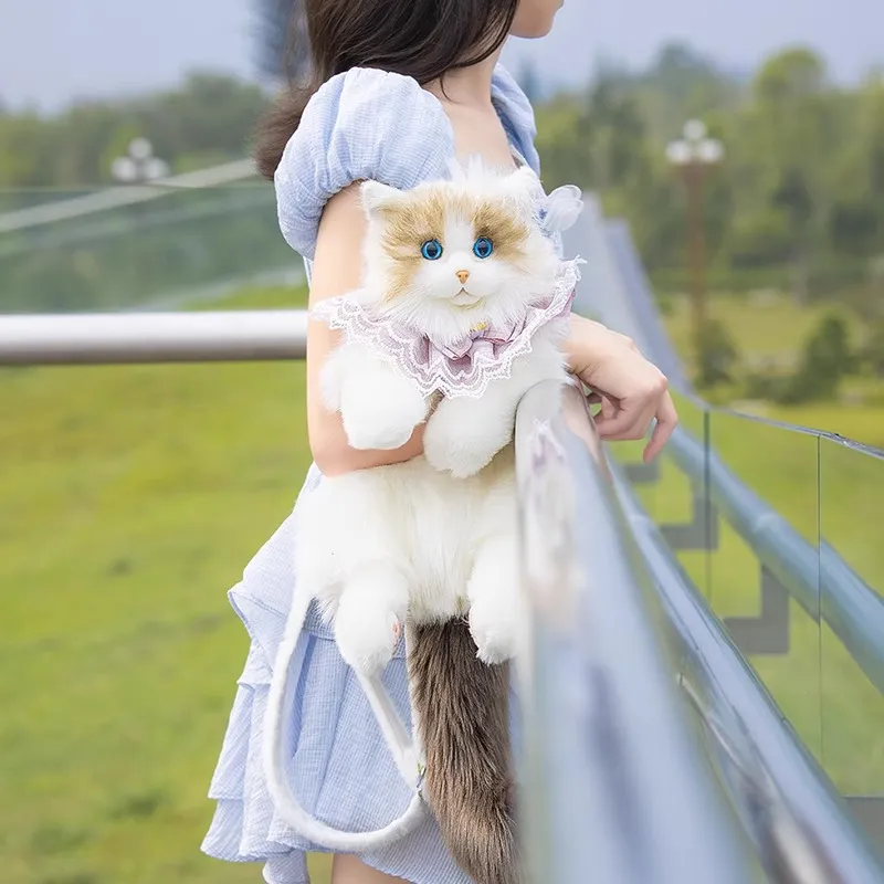 Furry Ragdoll Cat Backpack - Image 3