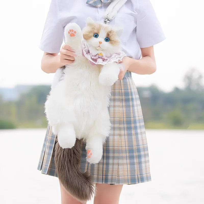 Furry Ragdoll Cat Backpack - Image 2